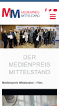 Mobile Screenshot of medienpreis-mittelstand.de
