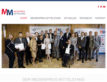 Tablet Screenshot of medienpreis-mittelstand.de